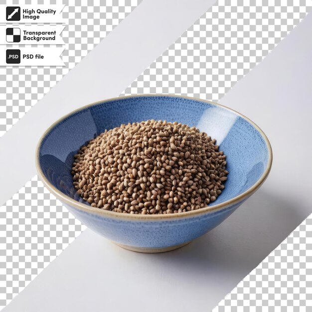 Psd buckwheat on transparent background with editable mask layer