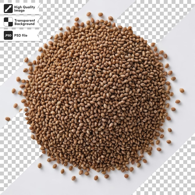 PSD psd buckwheat on transparent background with editable mask layer