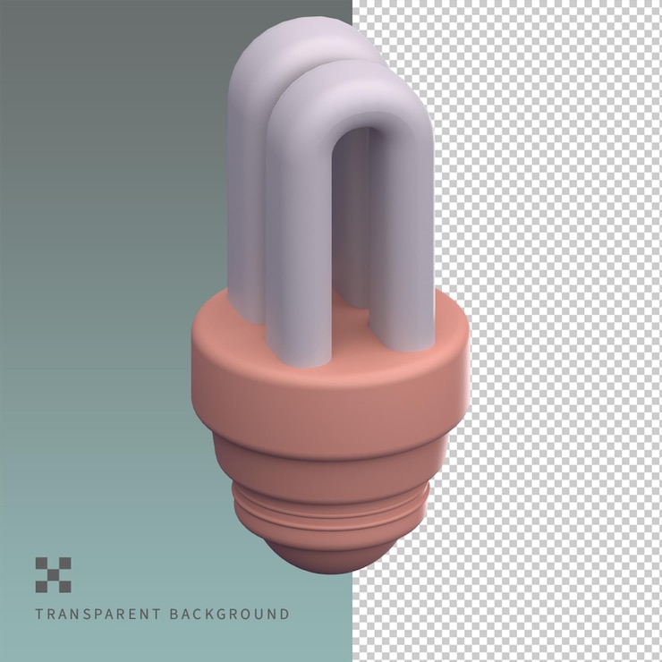 PSD psd bulb 3d illustration