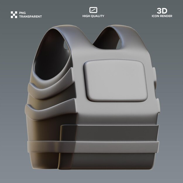 PSD ブレットプロフ ヴェス 3D イラスト