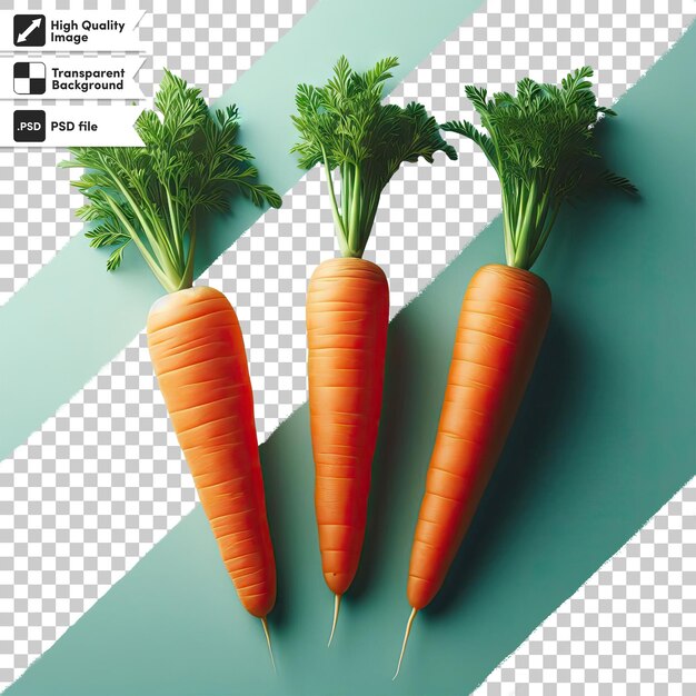 PSD psd bunch of carrots on transparent background