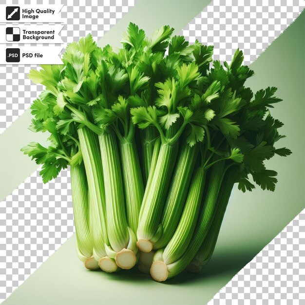 PSD psd bunch of fresh green parsley on transparent background with editable mask layer