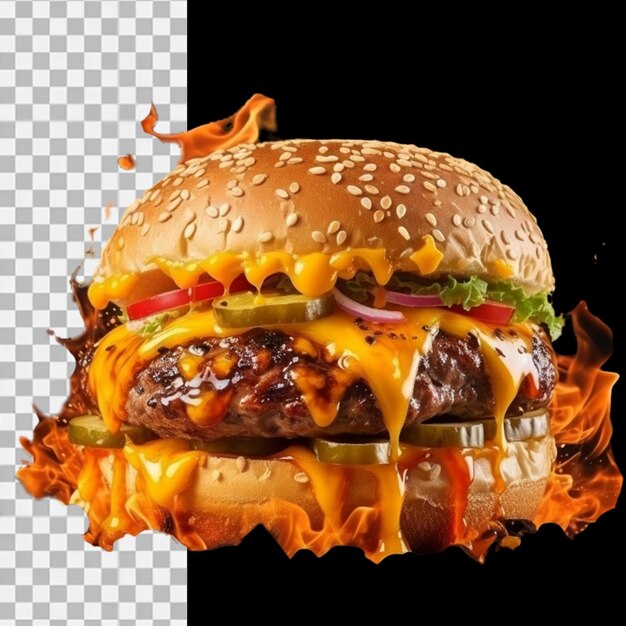 PSD psd burger przezroczysty