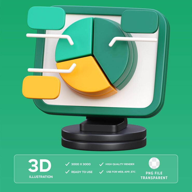 PSD бизнес-анализ psd 3d иллюстрация