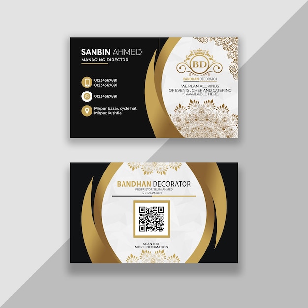 PSD psd business card for a handmade decorator