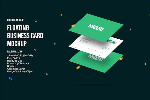 PSD psd business card mockup