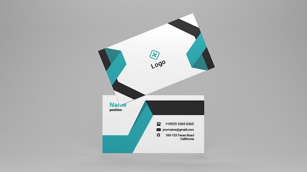 PSD business card mockup