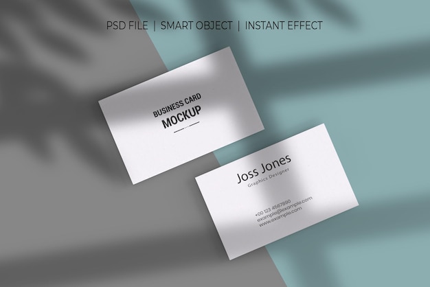PSD a business card that says business card mockup