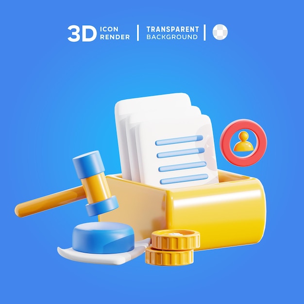 PSD psd busniess 3d illustration