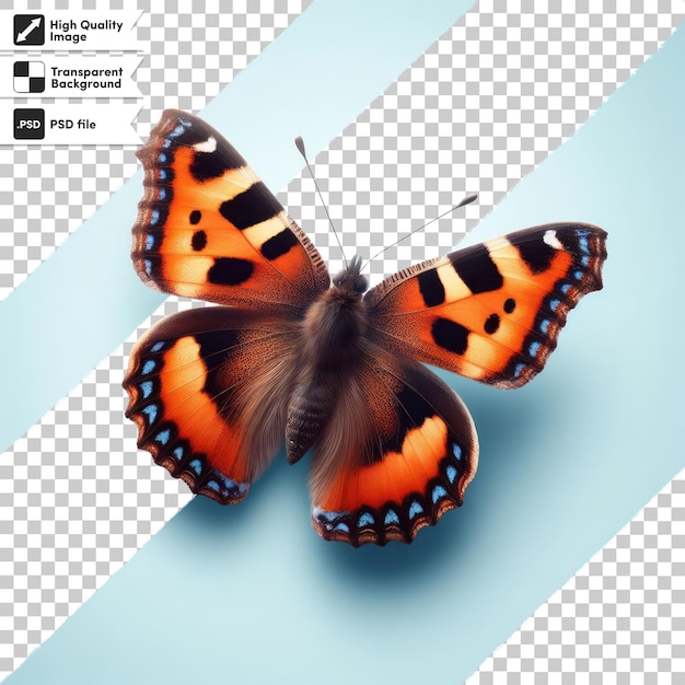 Psd butterfly on transparent background