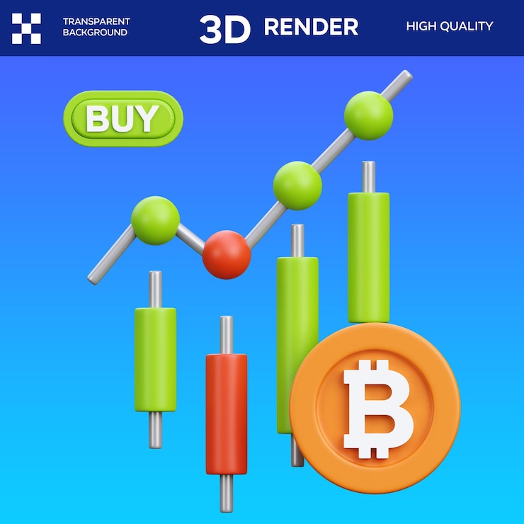 PSD psd buy stock 3d illustration