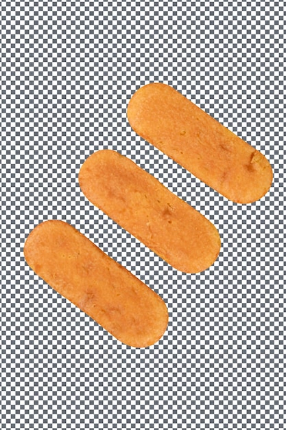 PSD ケーキナゲット 透明な背景に隔離された