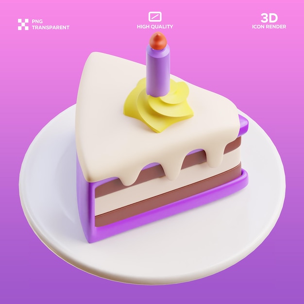 PSD Cake3 3D Illustration