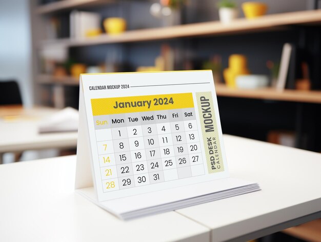 PSD modello di calendario psd