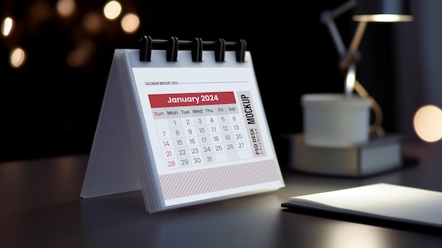 Psd calendar mockup