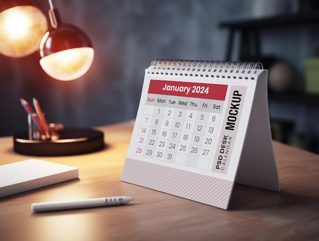 PSD psd calendar mockup