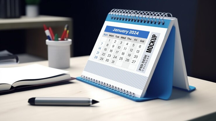 PSD psd calendar mockup