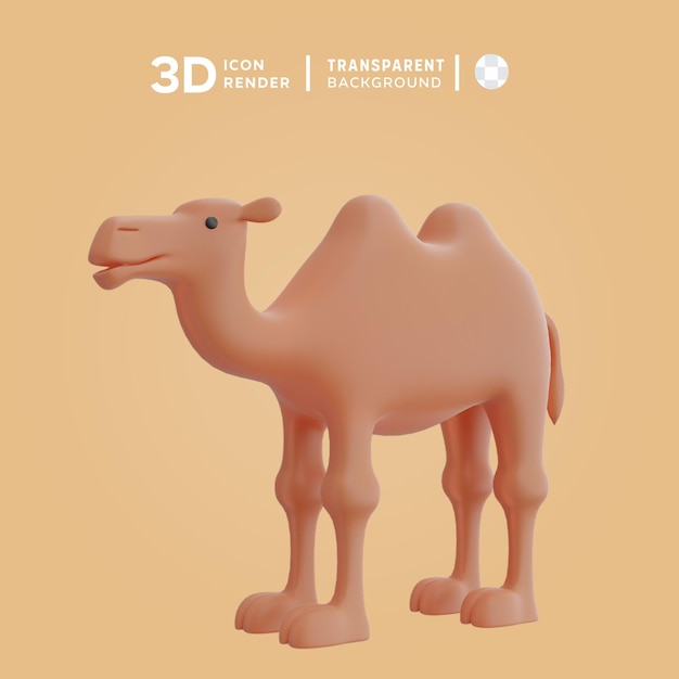 PSD psd camel 3d illustration