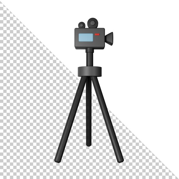 PSD psd camera stand 3d icon illustration