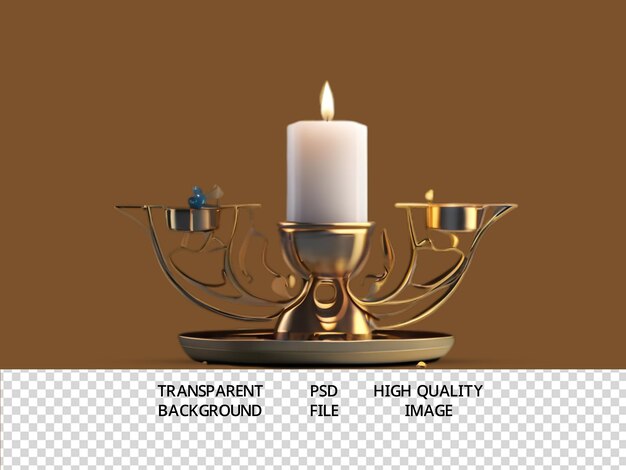 PSD psd candle light holder for hanukkah