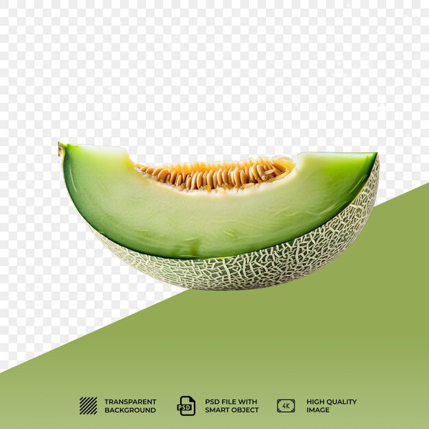 PSD psd cantaloupe melon isolated on transparent background