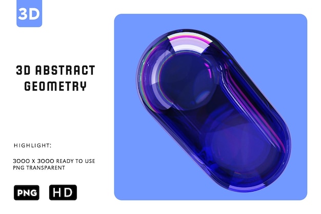 PSD psd-capsule 3d-illustratie