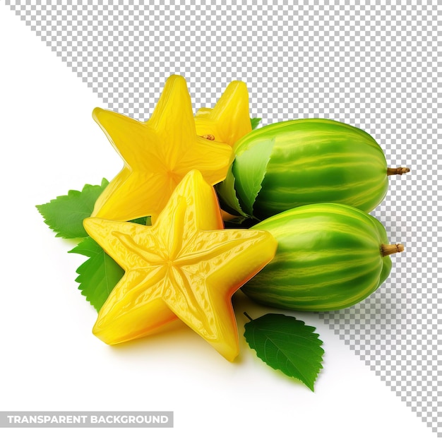 PSD psd carambola starfruit isolated without background