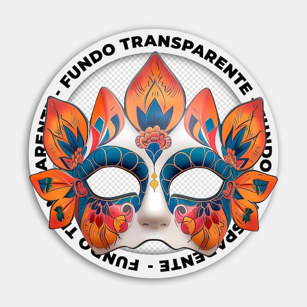 PSD psd carnaval masker afbeelding zonder achtergrond mascara van carnaval afbeelding sem fundo
