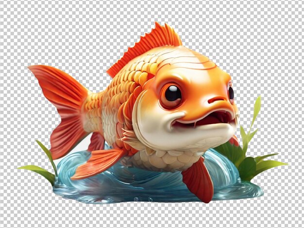 PSD psd of a carp fish on transparent background