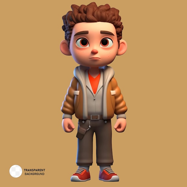 PSD psd a cartoon character 3d render illustration