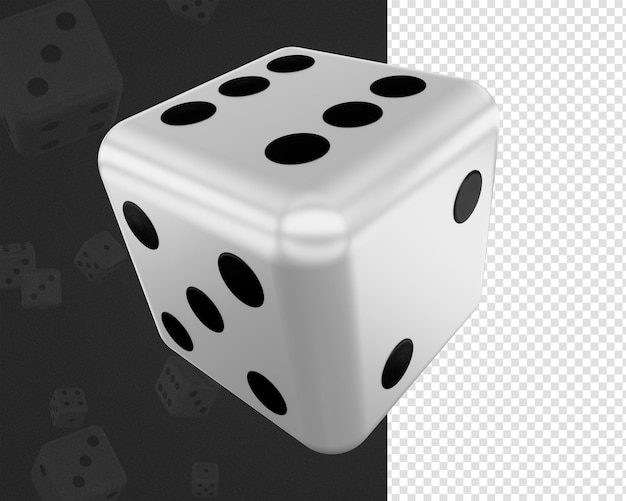 psd 카지노 3d 주사위 아이콘 렌더