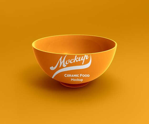 PSD psd ceramic food bowl mockup
