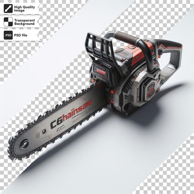 PSD psd chainsaw on transparent background with editable mask layer