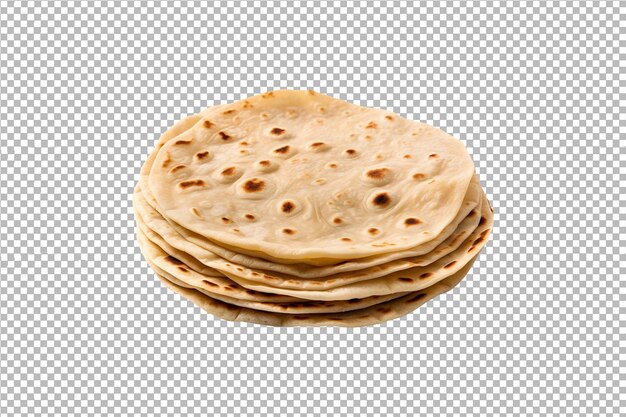 Psd Chapati Pile Izolowany Na Przezroczystym Tle