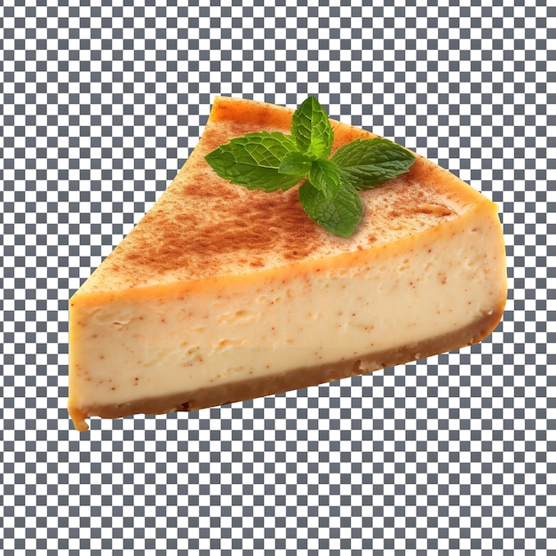 PSD psd cheese cake isolated on transparent background