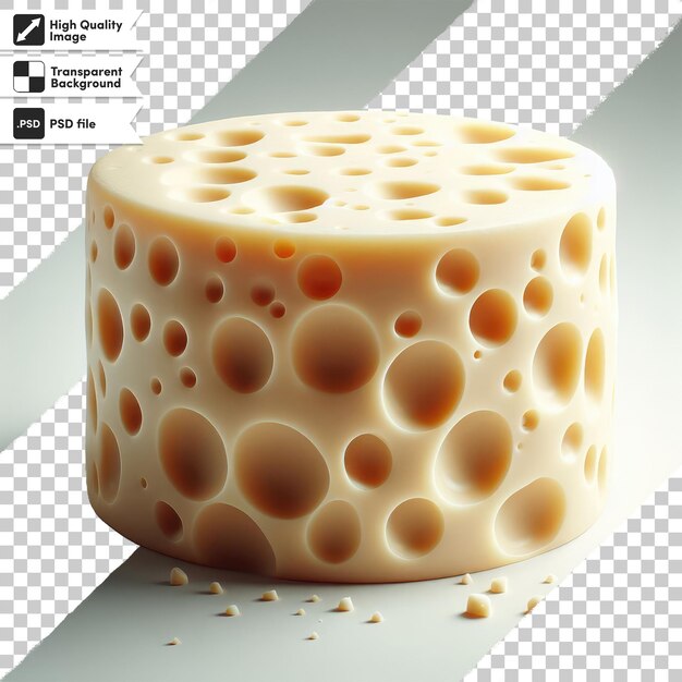 PSD psd cheese on transparent background with editable mask layer