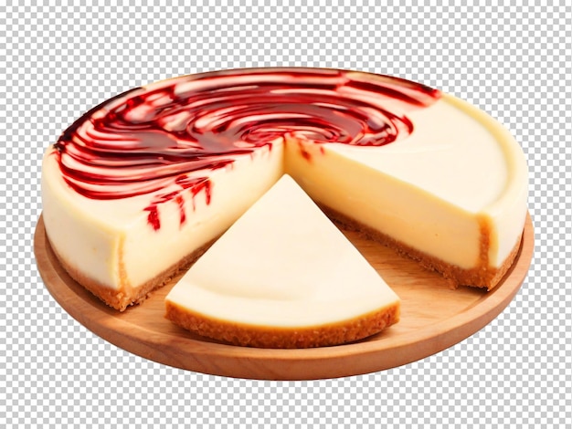 Psd cheesecake png su uno sfondo trasparente