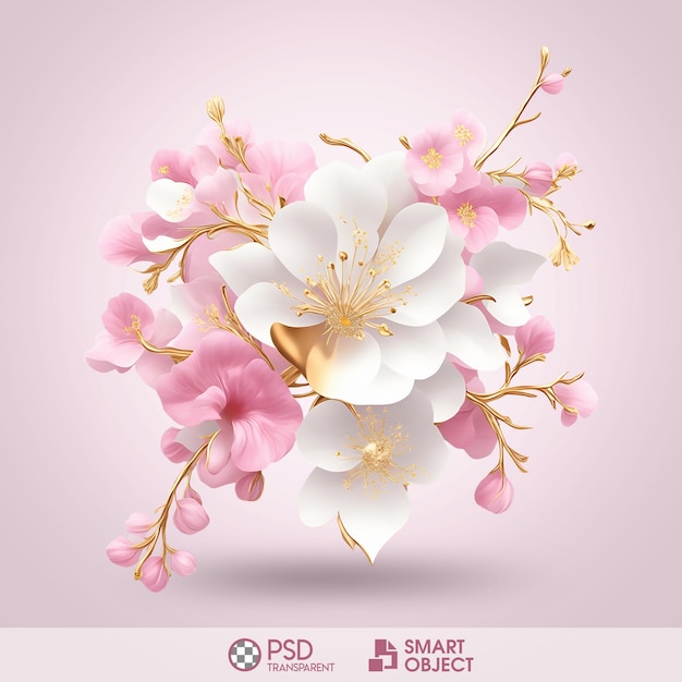 PSD psd cherry blossom transparent background