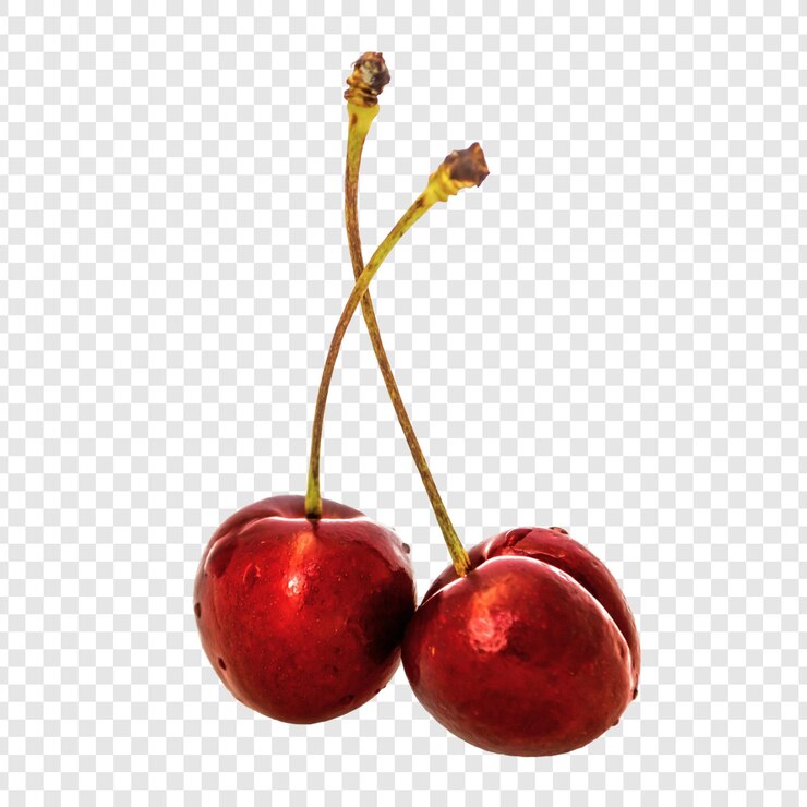 PSD psd cherry izolowane na przezroczystym tle