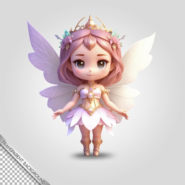 PSD Chibi Fairy transparante achtergrond