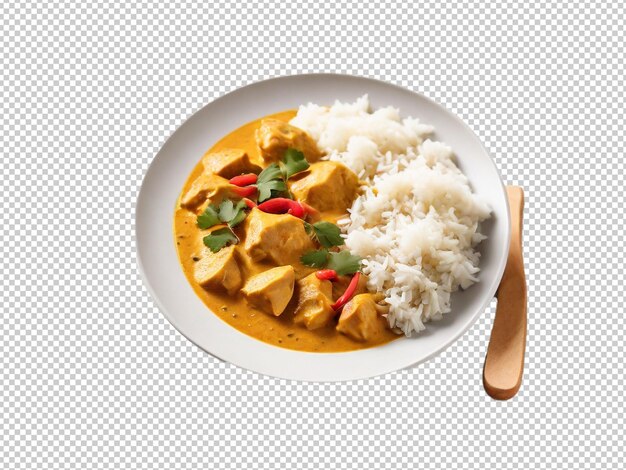 PSD 透明な背景にpsdチキンカレーpng