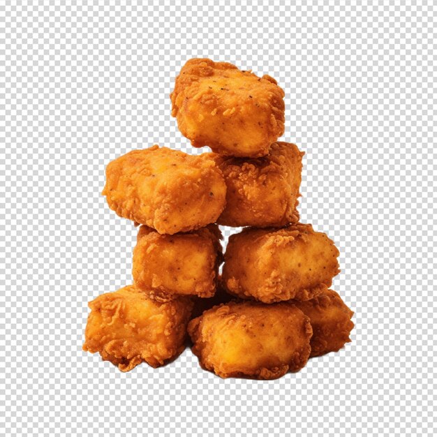 PSD 白い背景を持つ psd チキン ナゲット