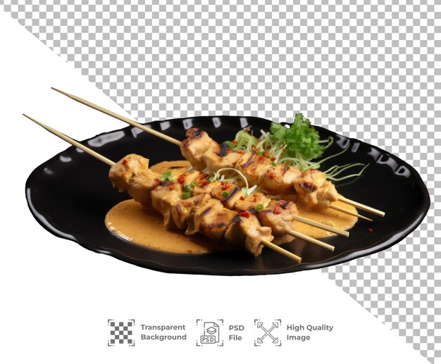 PSD Chicken Satay isolated