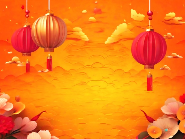 PSD psd cinese nuovo anno modello di sfondo design migliore qualità immagine carta da parati iper realista