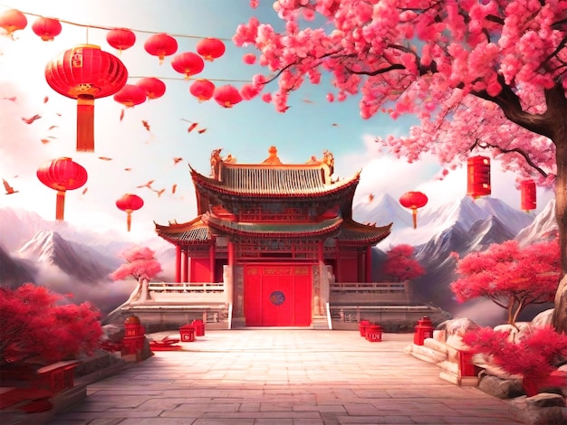 PSD psd chinese new year background traditional spring festival best quality wallpaper