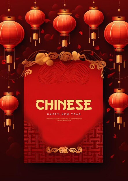 PSD psd chinese new year banner poster template