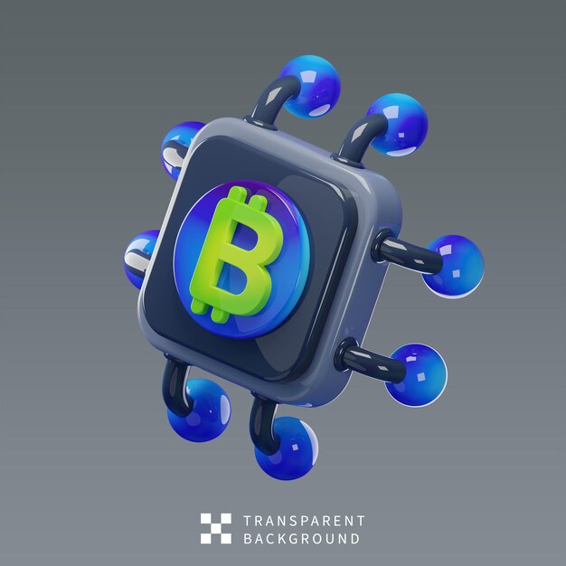 PSD Chip 3D Illustration