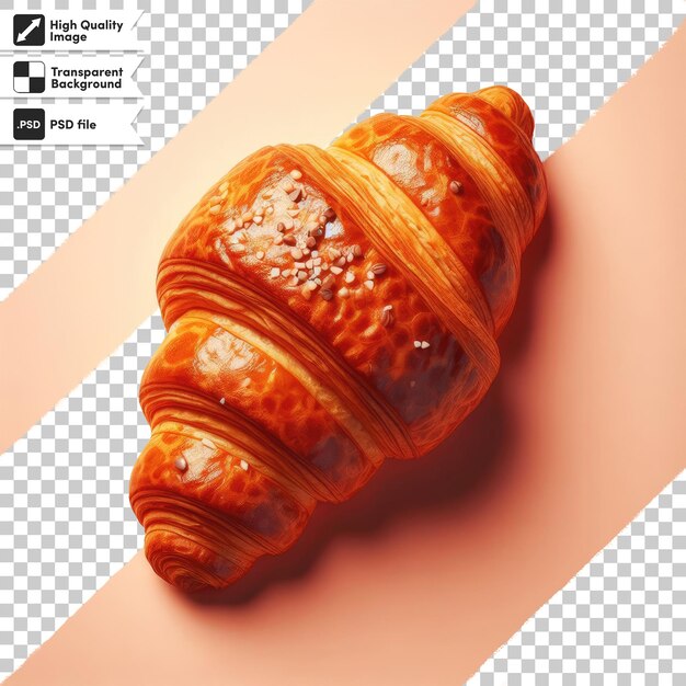 PSD psd chocoladecroissant op transparante achtergrond