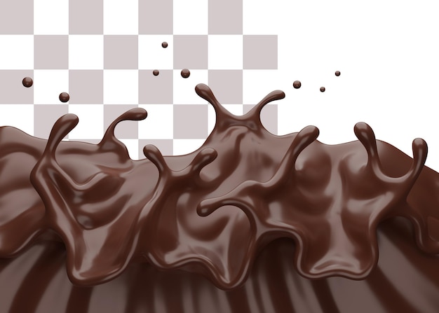 PSD Chocoladeplons 3D-rendering