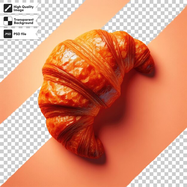 PSD psd chocolate croissant on transparent background